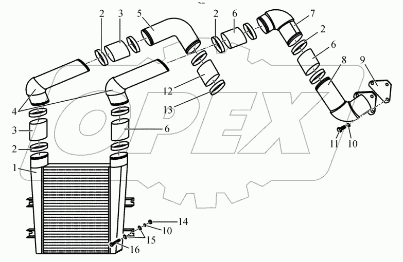  Охлаждение наддувочного воздуха