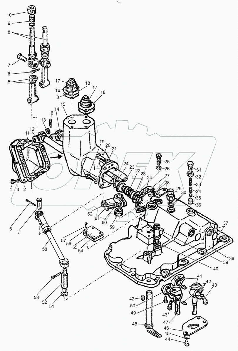  Механизм управления коробкой передач