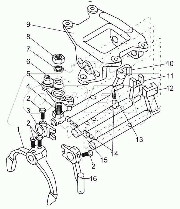  Корпус вилок