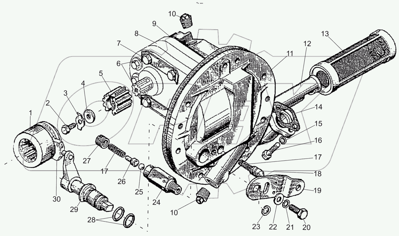  Привод насоса. Клапан