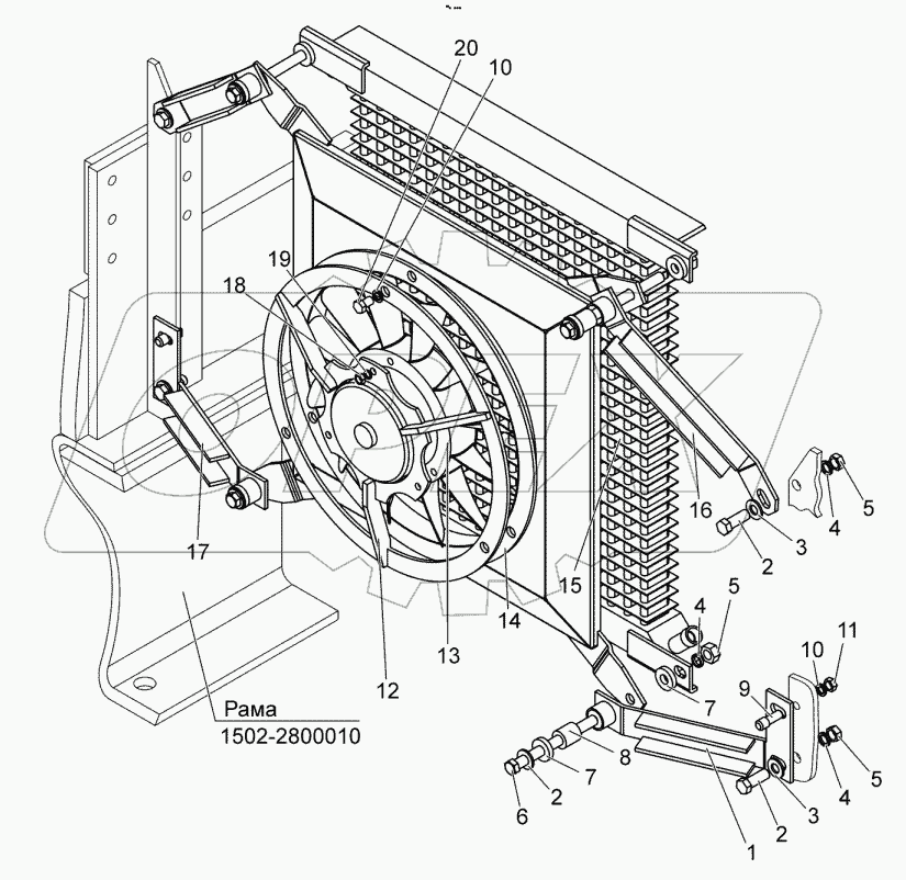  Радиатор масляный ГСП