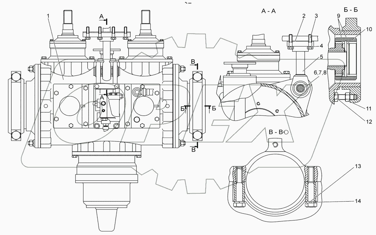  Мост задний