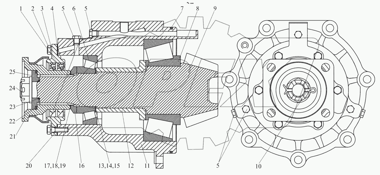 Вал-шестерня