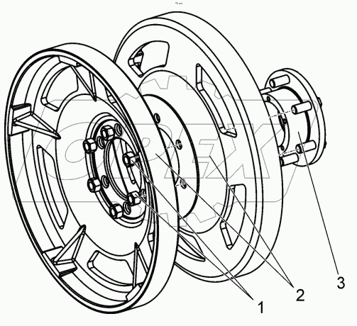  Колесо направляющее