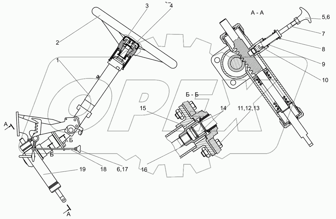  Колонка рулевая