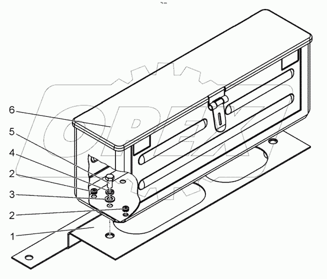 Установка инструментального ящика