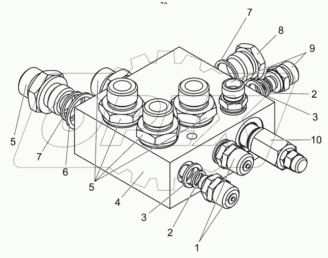  Колодка напорная