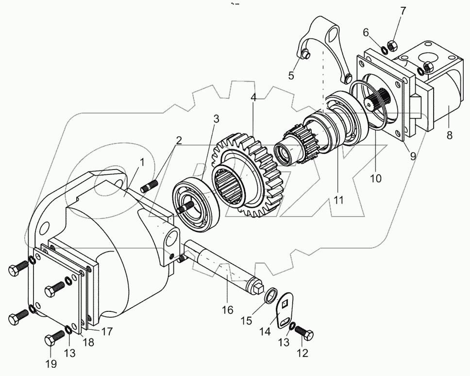  Привод насоса