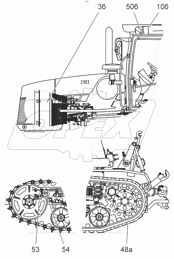  Трактор гусеничный