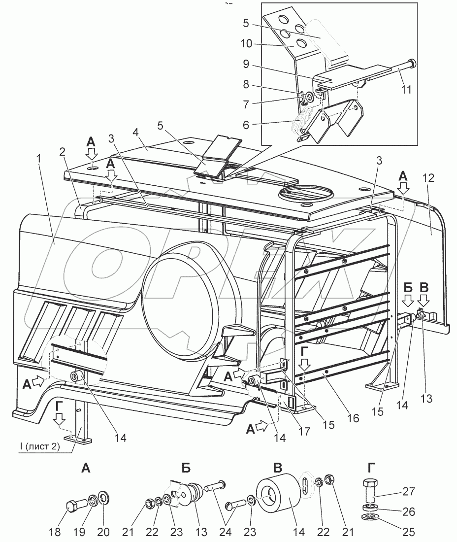  Облицовка. Капот