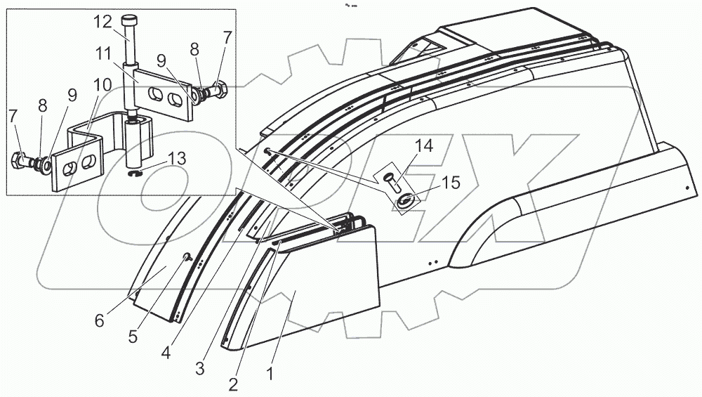  Крыло левое