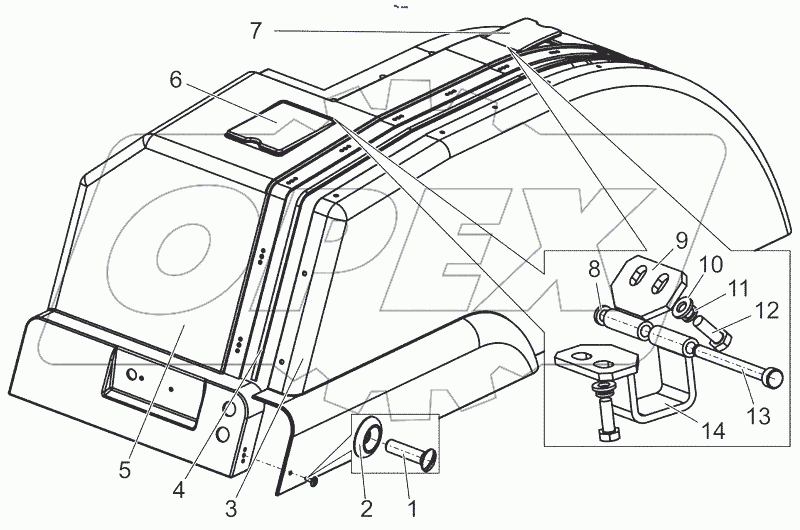  Крыло правое