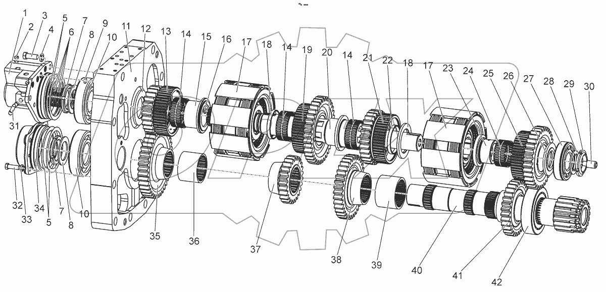  Узел передач. Вал промежуточный