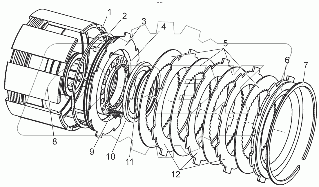  Фрикцион. Поршень