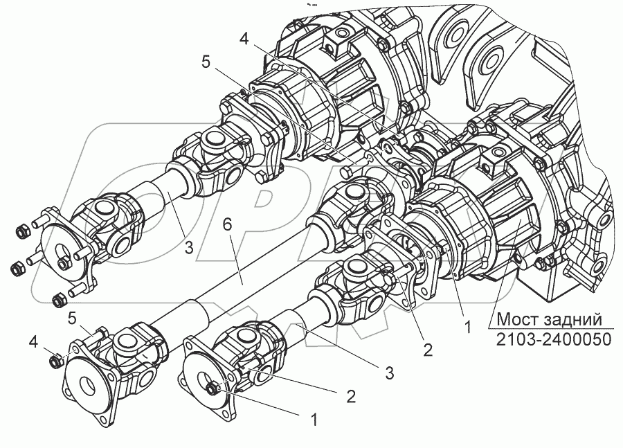  Передача карданная трансмиссии