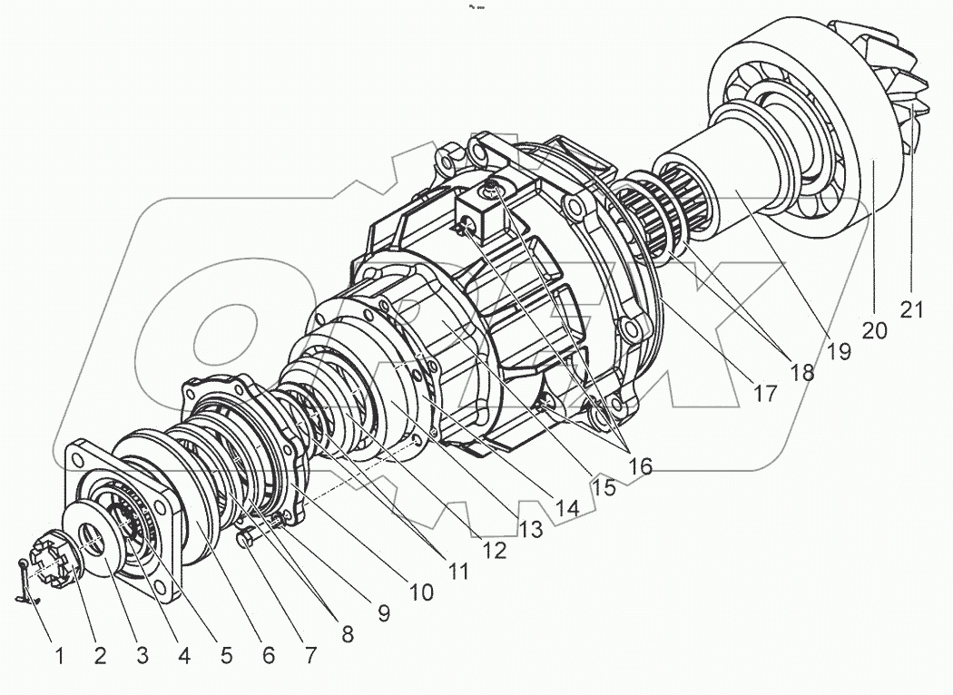  Вал-шестерня