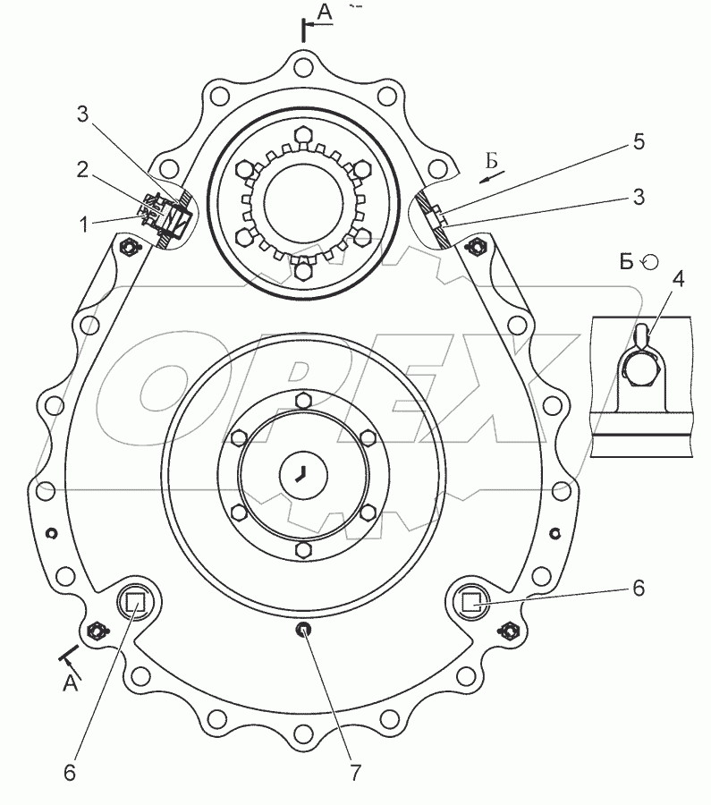  Передача конечная. Крышка. Шестерня ведомая