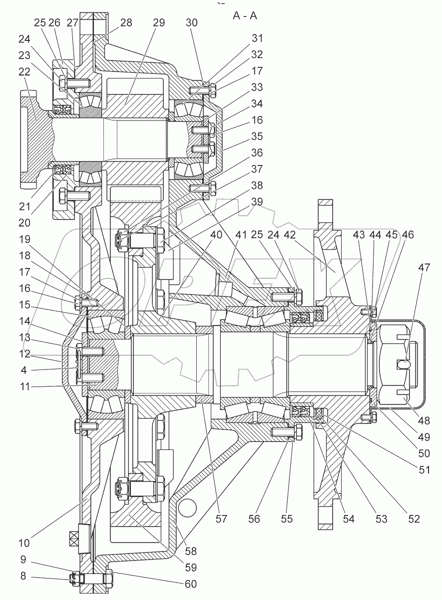  Передача конечная. Крышка. Шестерня ведомая