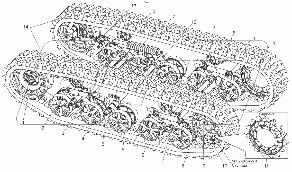  Движитель гусеничный