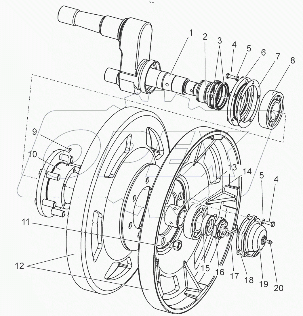  Колесо направляющее