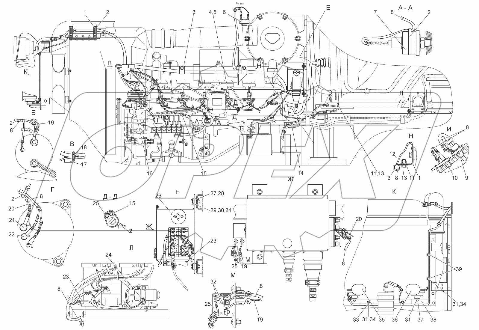  Электрооборудование двигателя