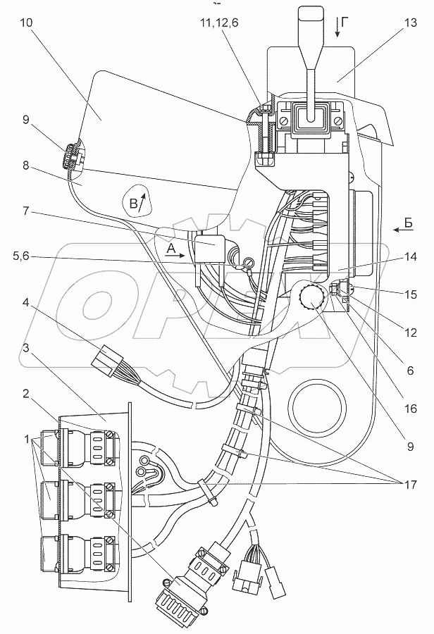  Щиток приборов