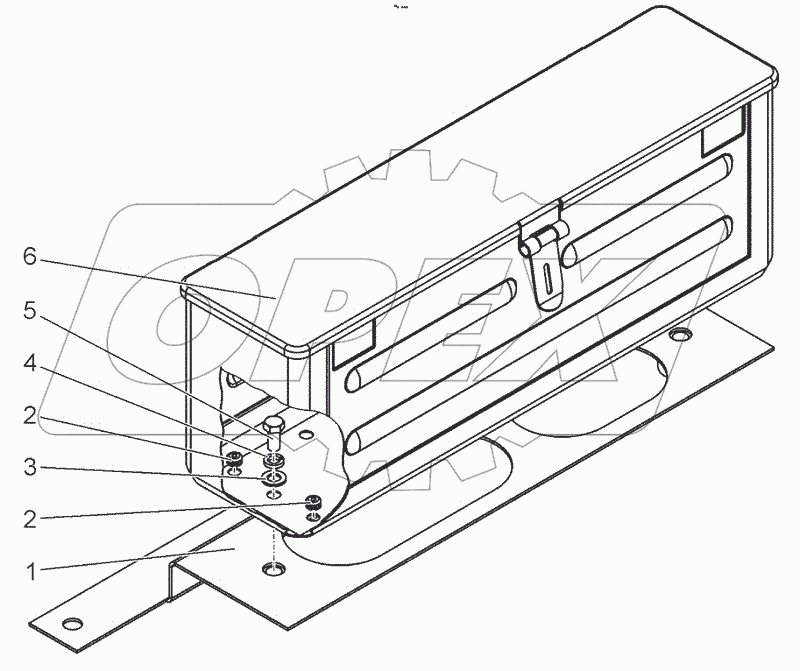  Установка инструментального ящика