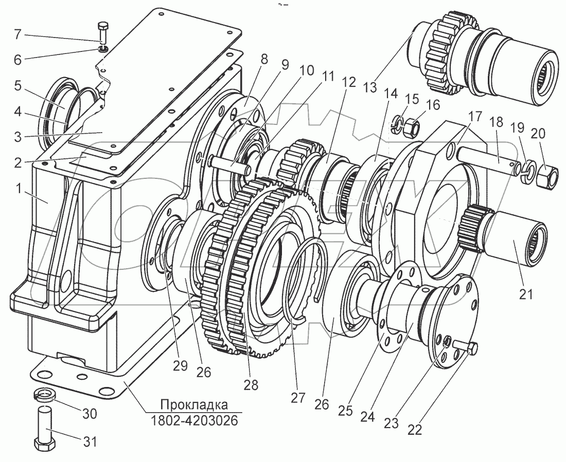  Редуктор. Вал-шестерня