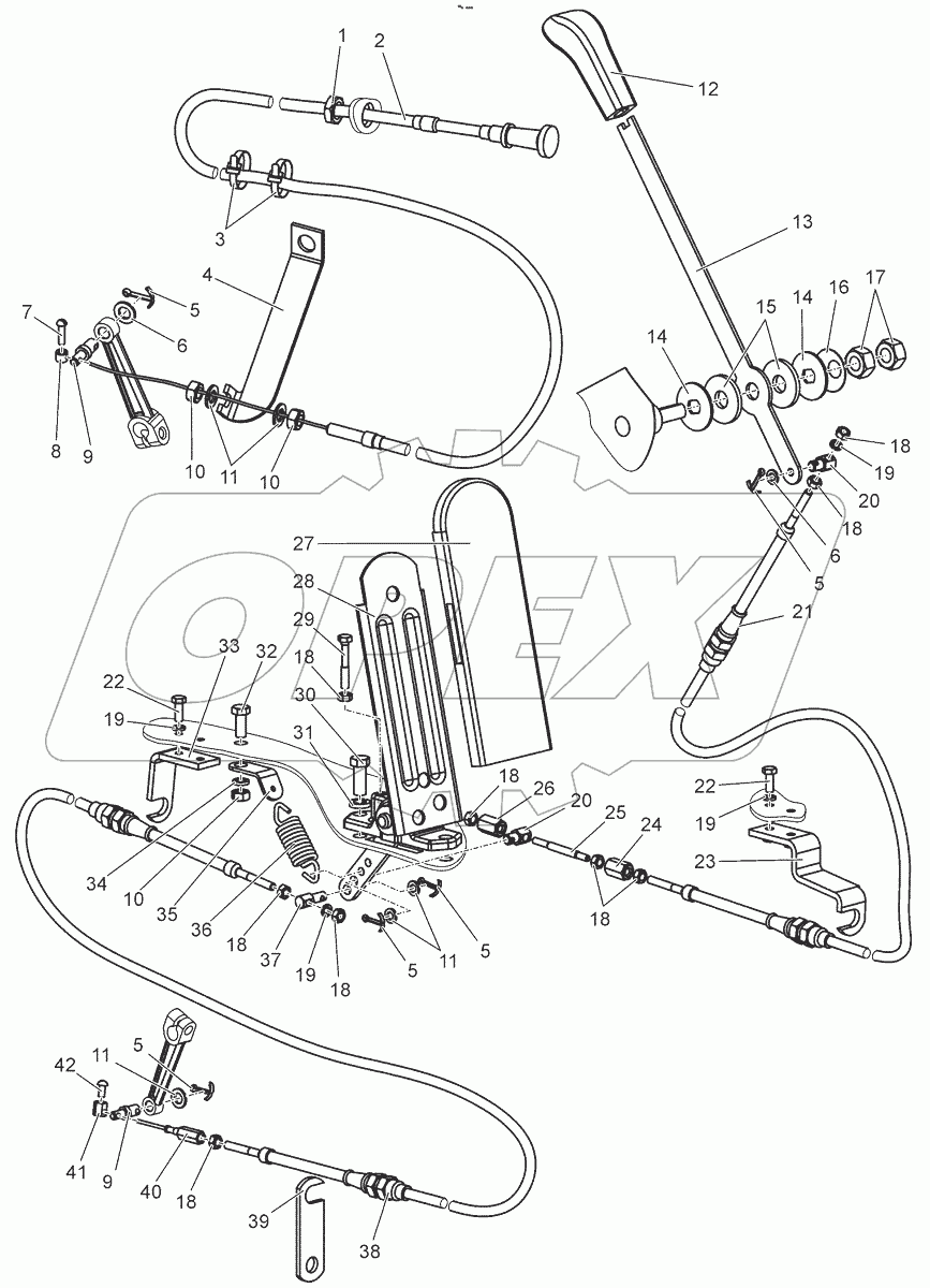  Управление подачей топлива. Кронштейн. Серьга