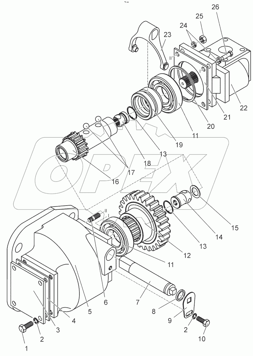  Привод насоса. Вал