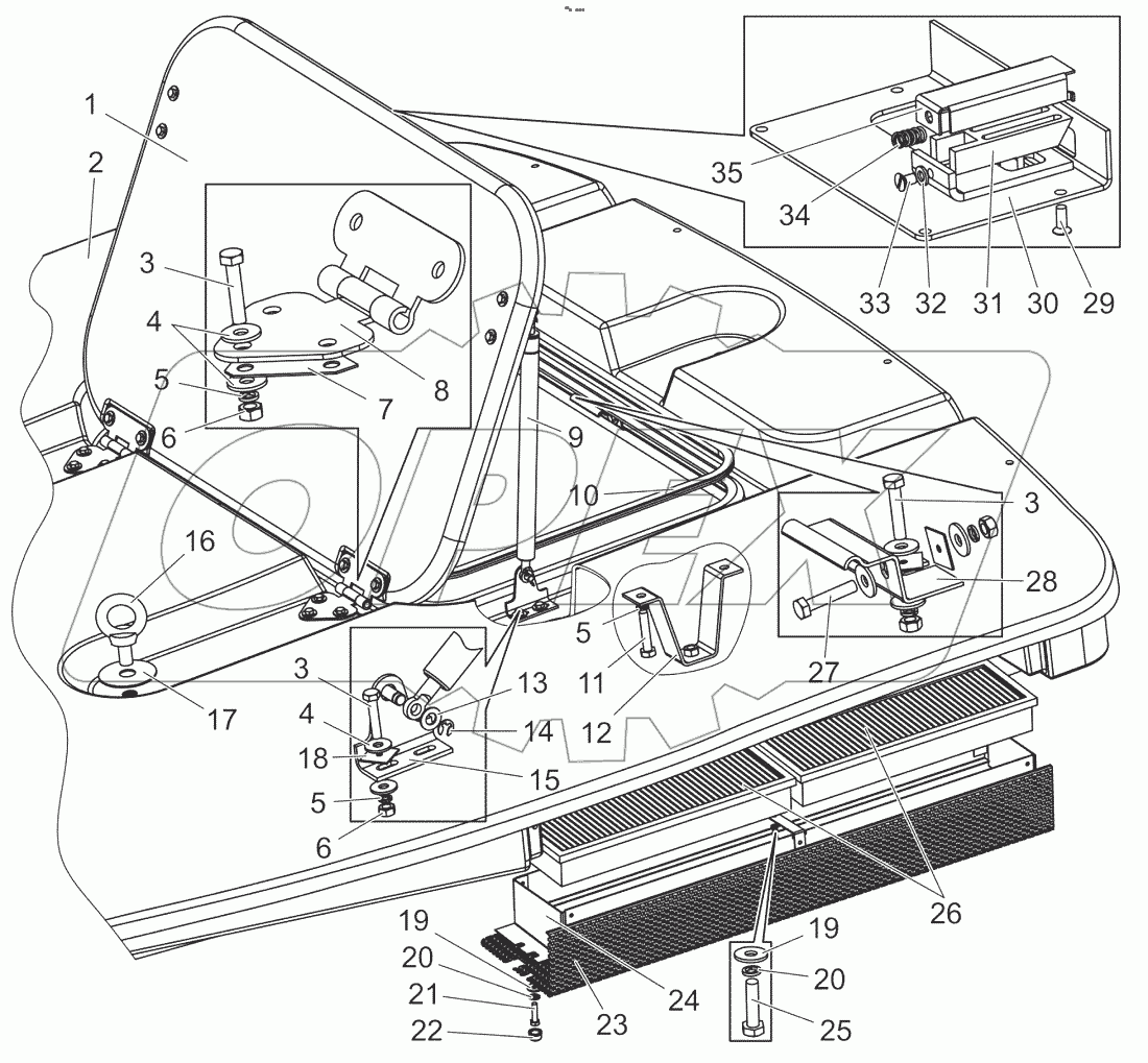  Крыша. Установка фильтра. Панель