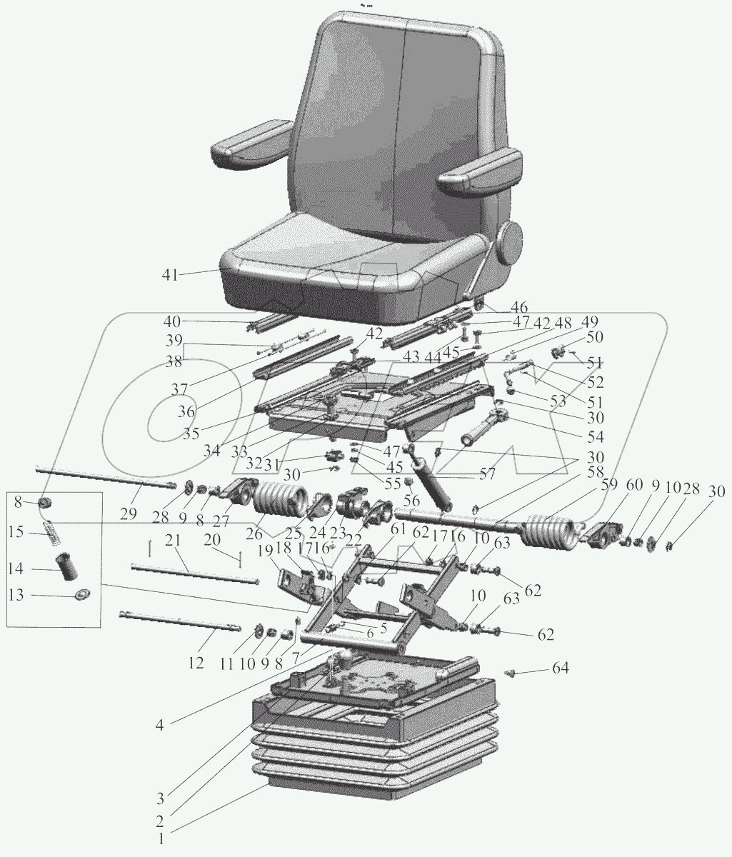  Сиденье оператора