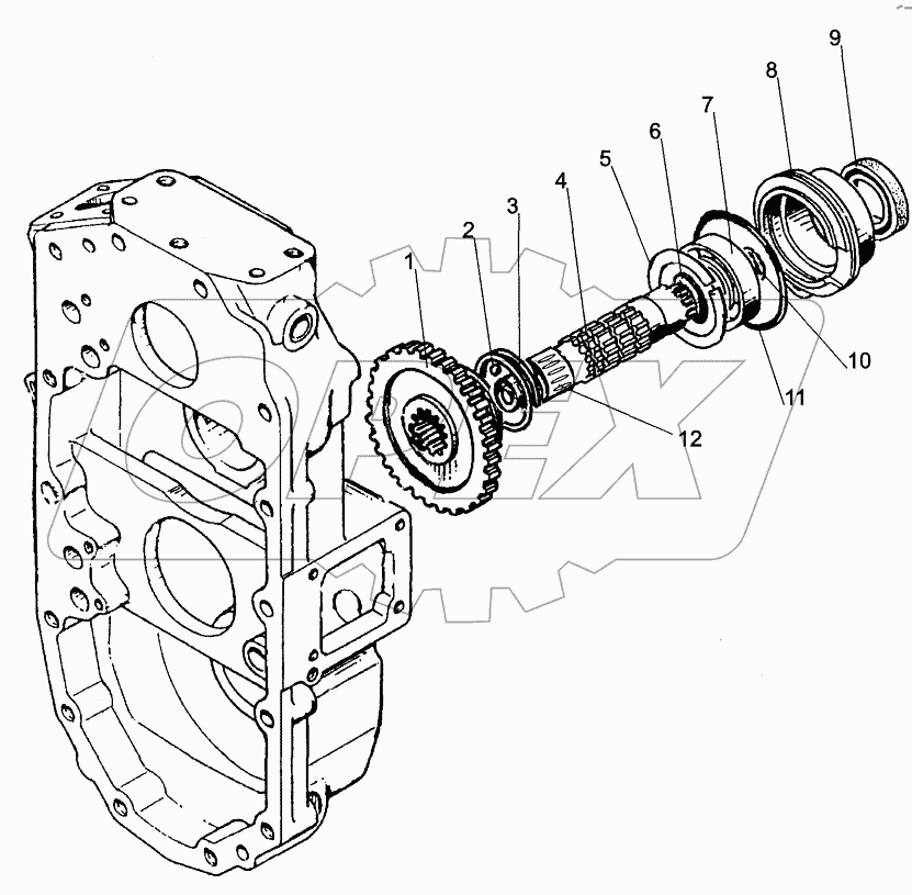  Вал привода BOM;РТО Drive Shaft