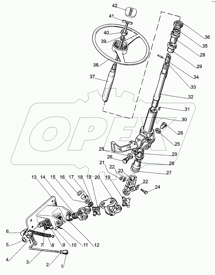  Привод рулевого механизма;Steering Gear Drive