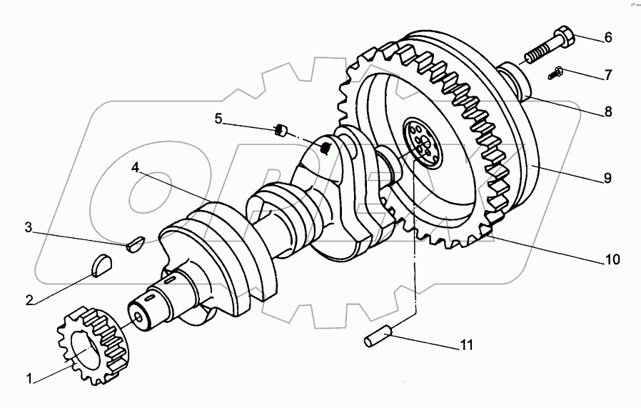  Вал коленчатый и маховик;Crankshaft and Flywheel