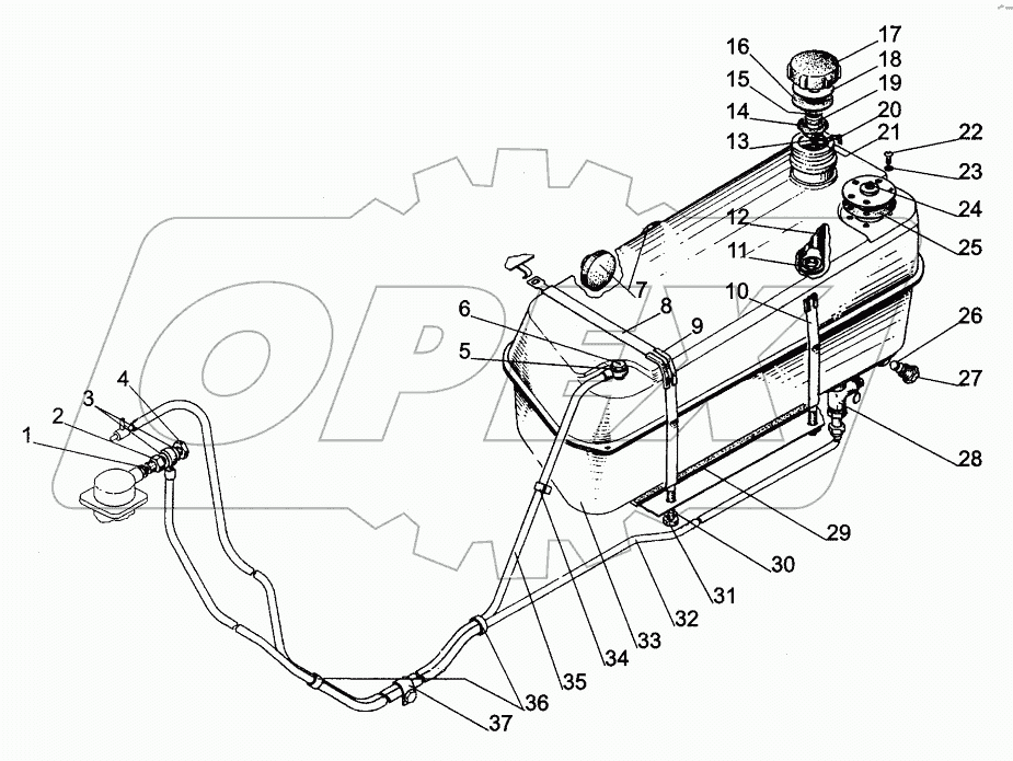  Бак топливный;Fuel Tank
