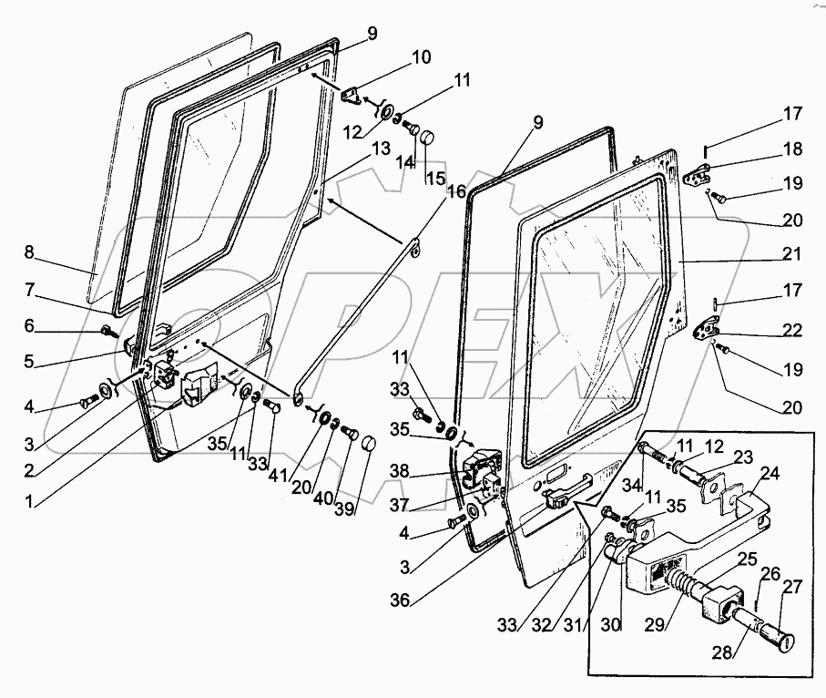  Двери кабины;Cab Doors