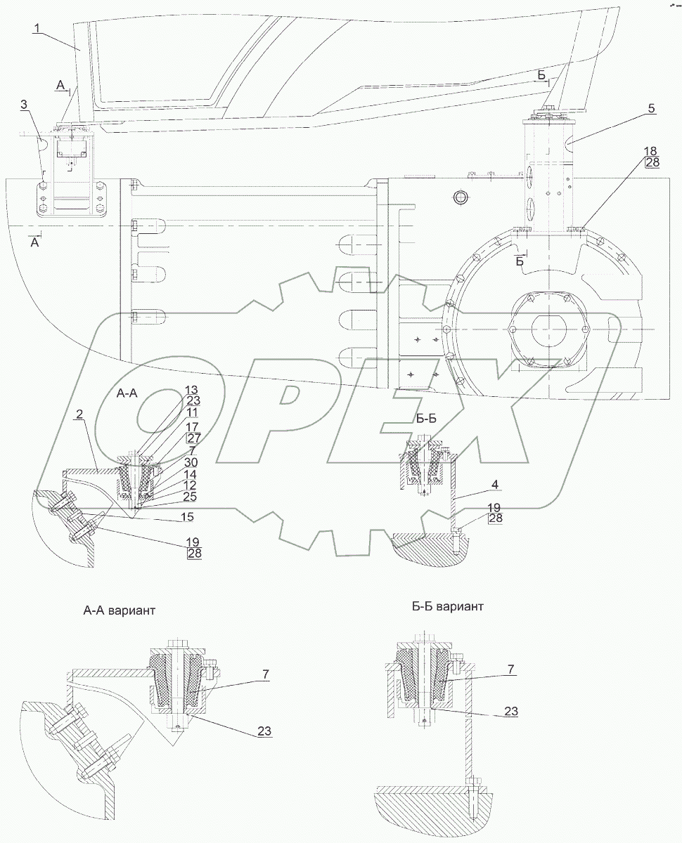  Установка кабины