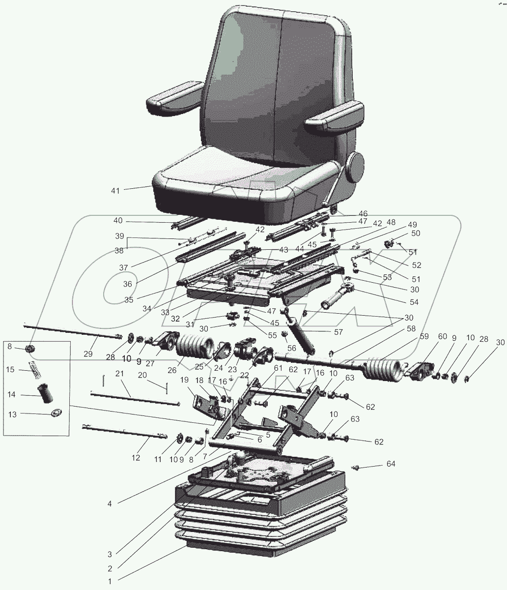  Сиденье оператора