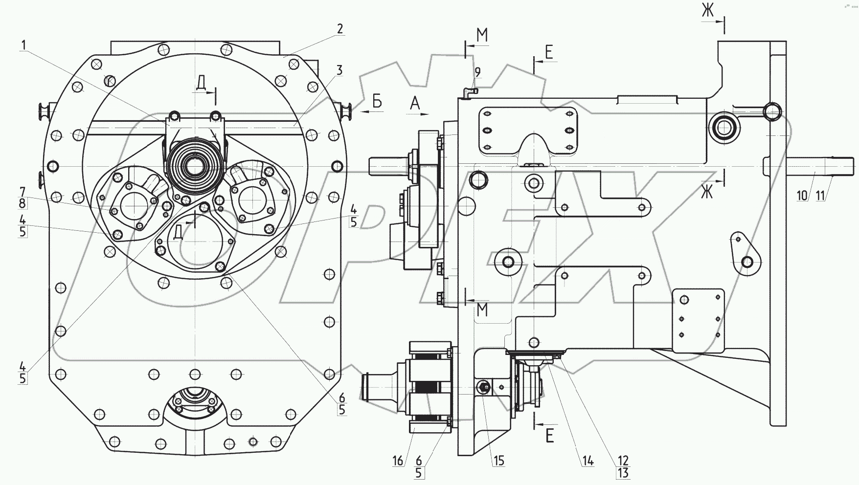  Корпус сцепления