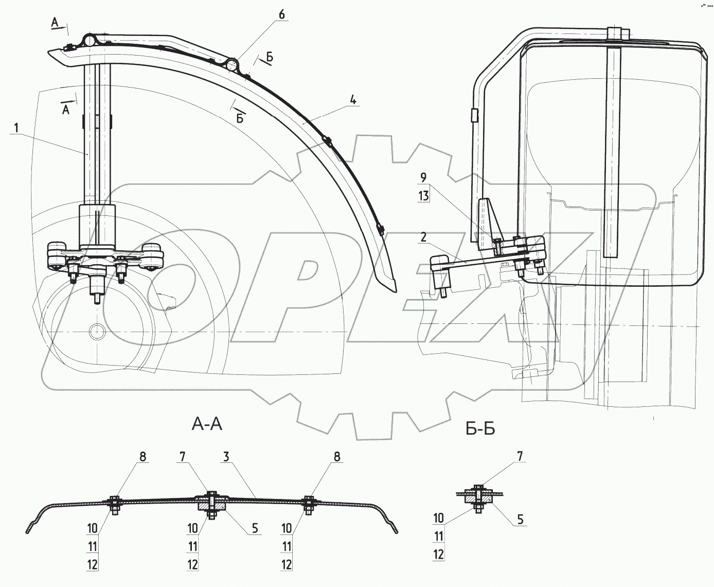  Крылья передние