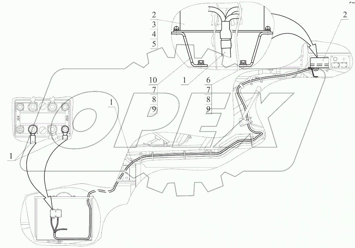  Установка блока коммутации и защиты