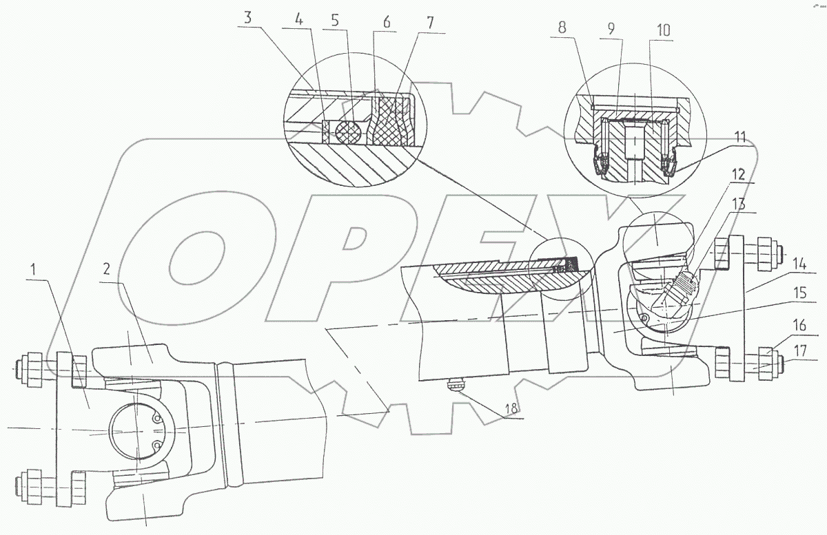  Вал карданный