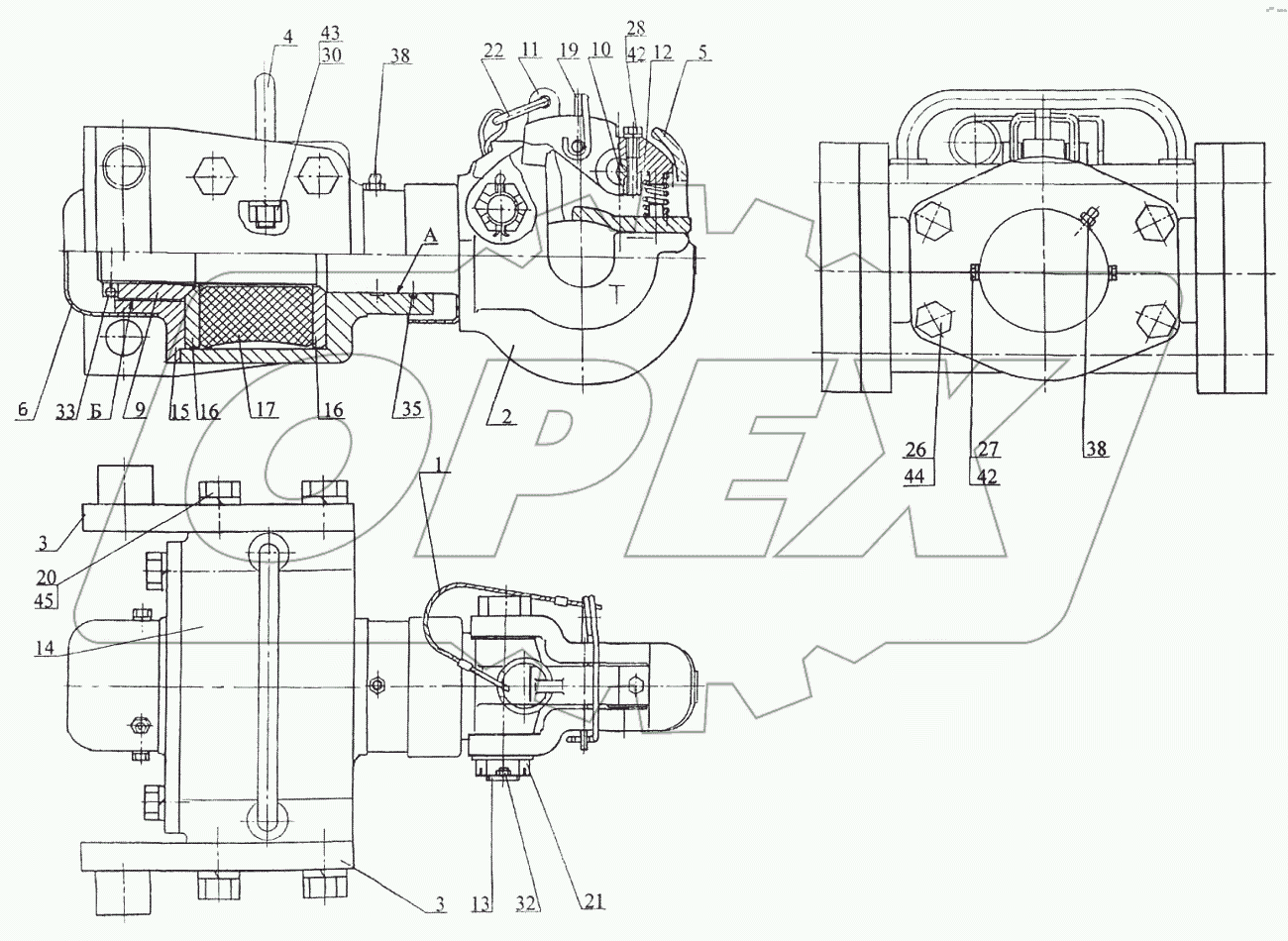  Крюк с амортизатором