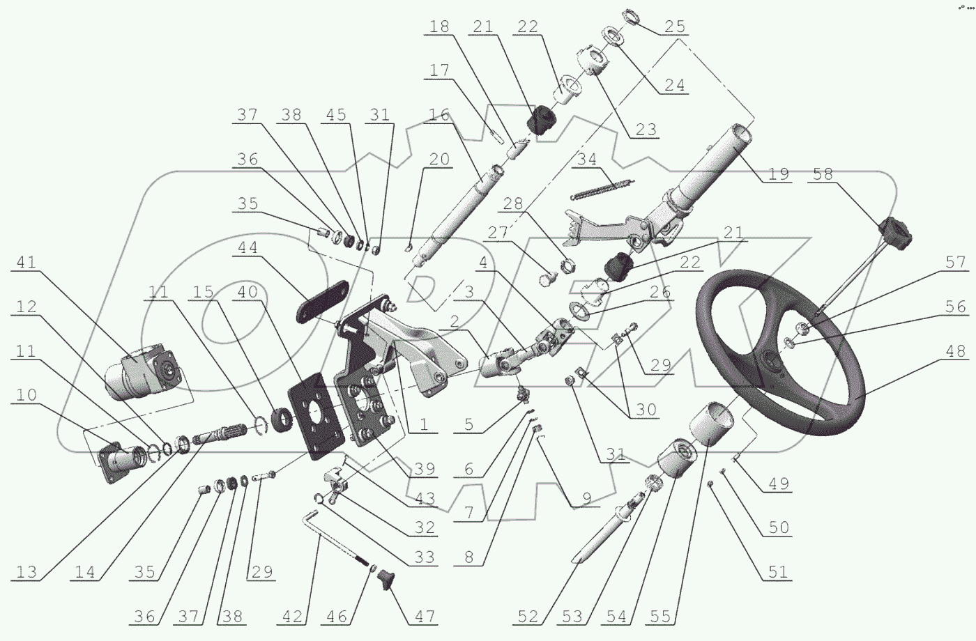  Колонка рулевая