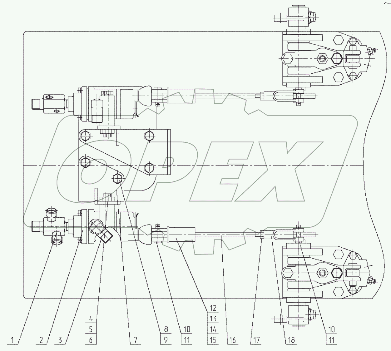  Установка двухпроводного крана тормозного