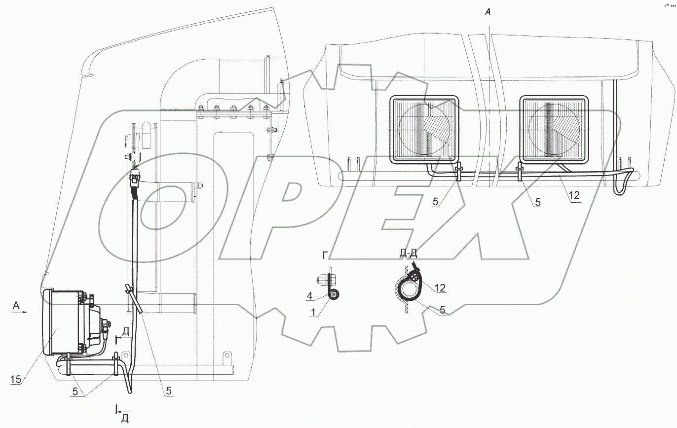  Установка фар дорожных
