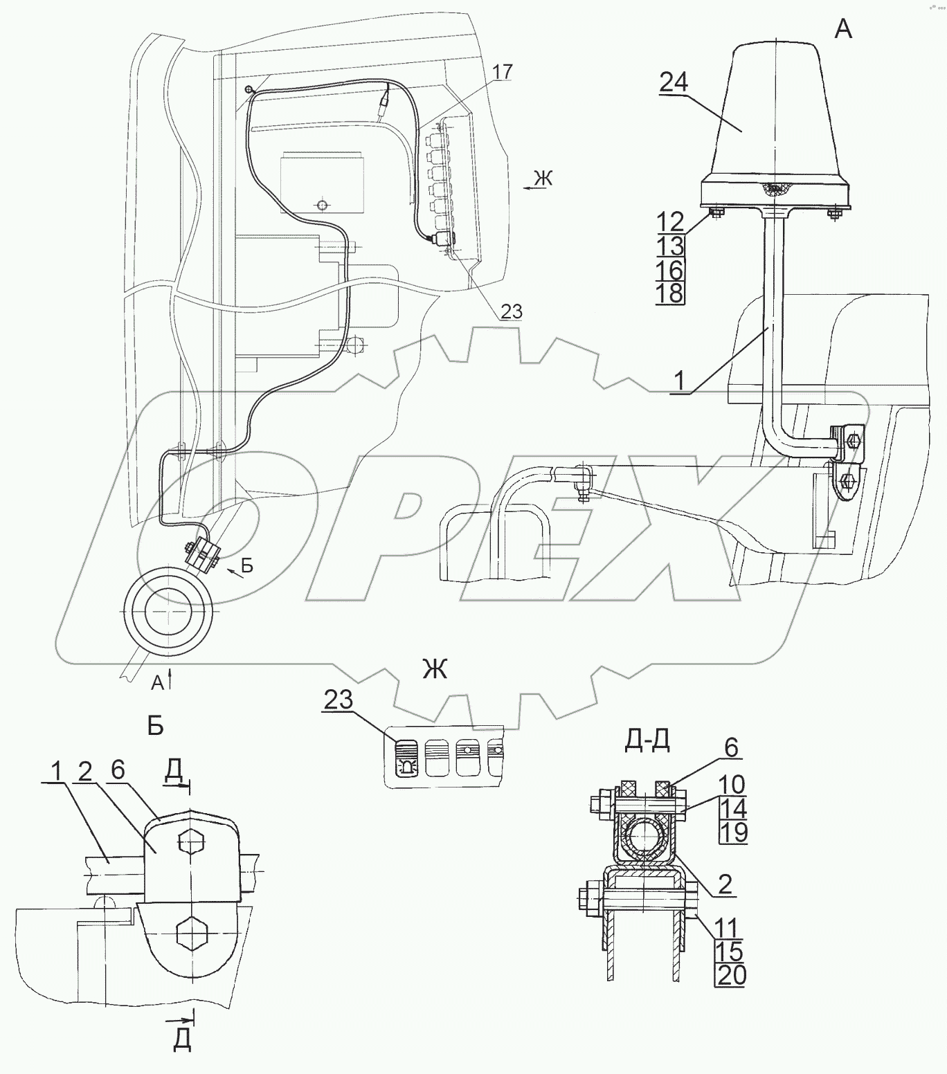  Установка маяка сигнального