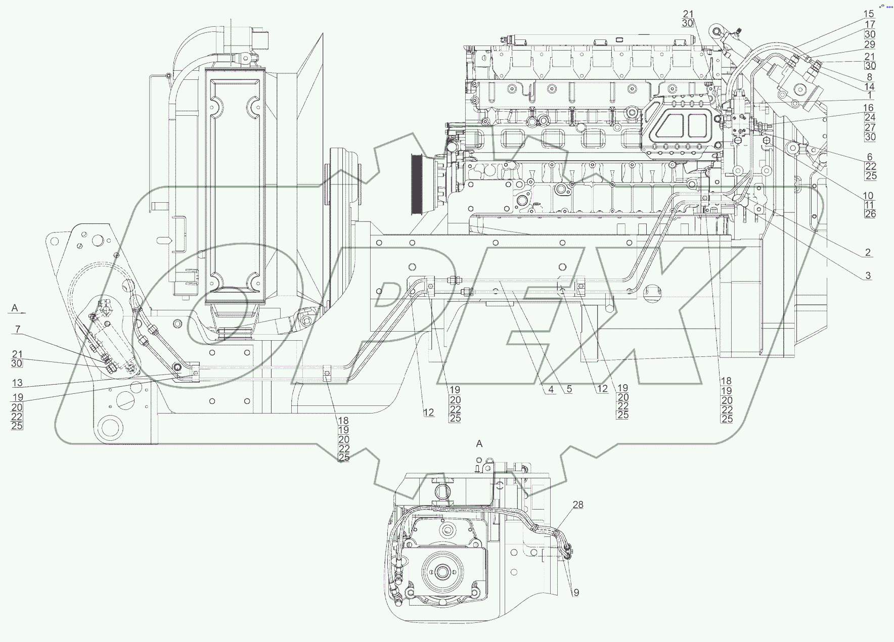  Управление передним ВОМ