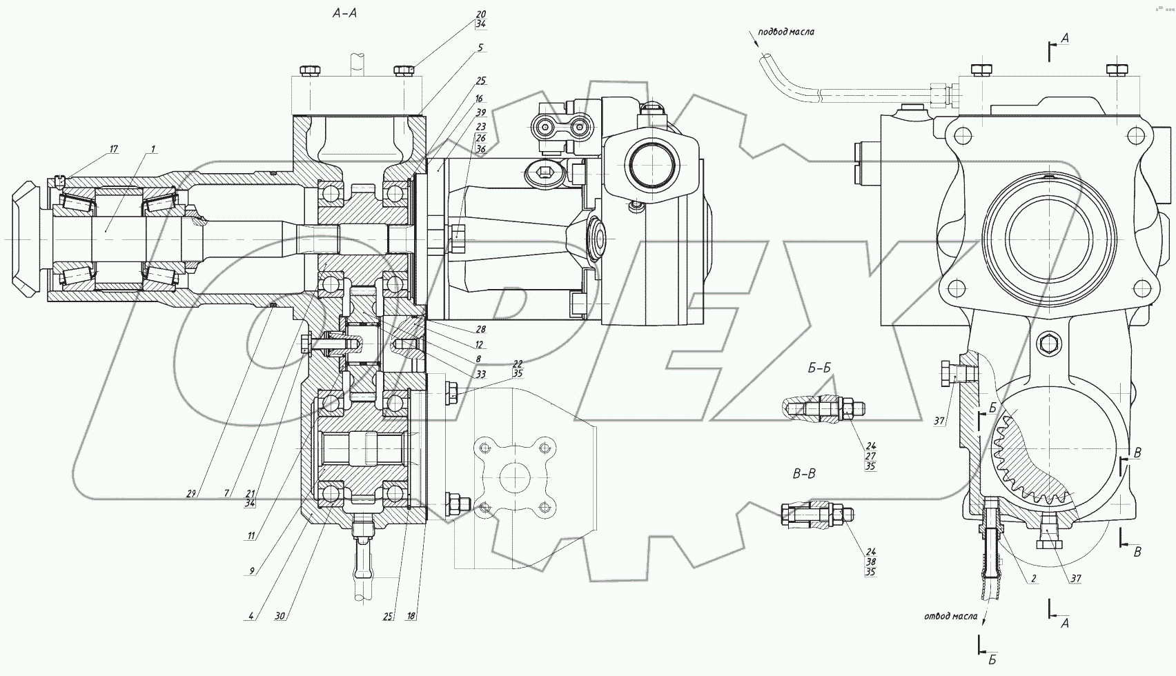  Привод насоса переменной подачи